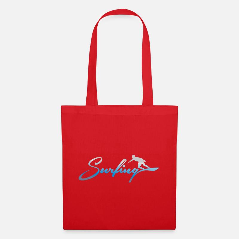SURFING, SURFING - Tote Bag - red