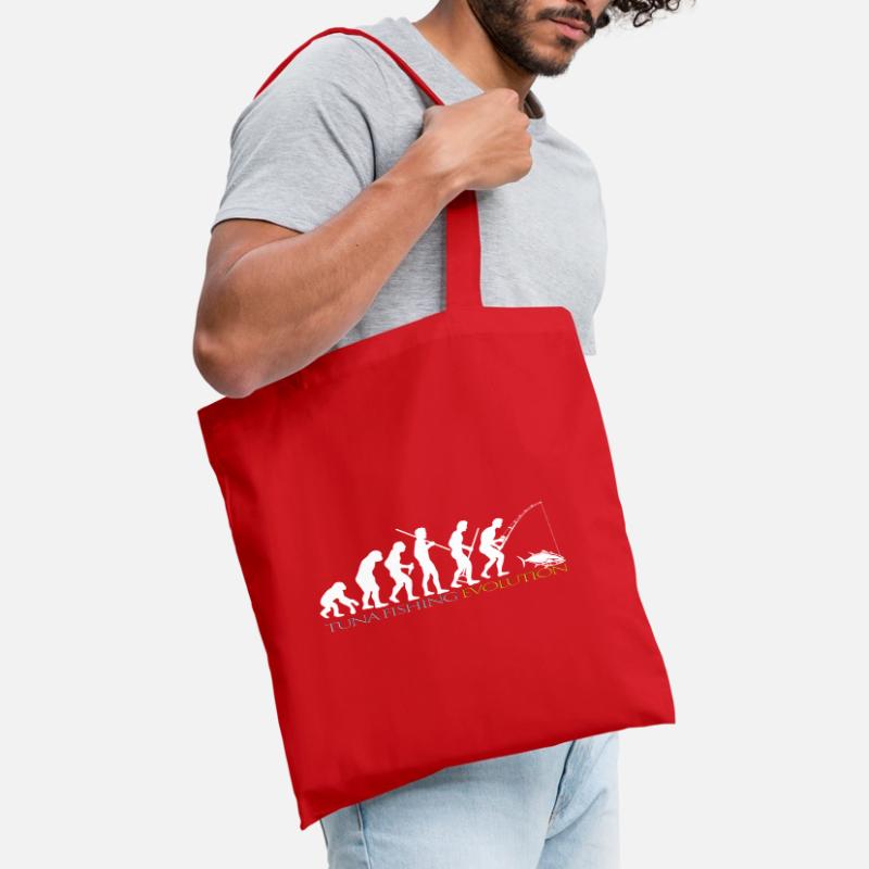 EVOLUTION DE LA PÊCHE (version blanche) Sac en tissu
