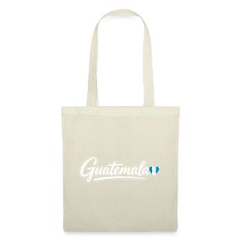 Guatemala Script with Flag Heart Love - Tote Bag - red - Front
