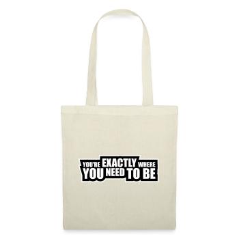 You're Exactly Where You Need To Be Inspiring - Tote Bag - red - Front