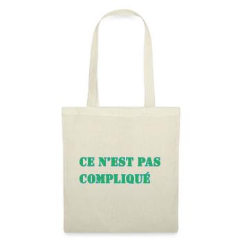 CE N’EST PAS COMPLIQUÉ - Sac en tissu - rouge - Devant