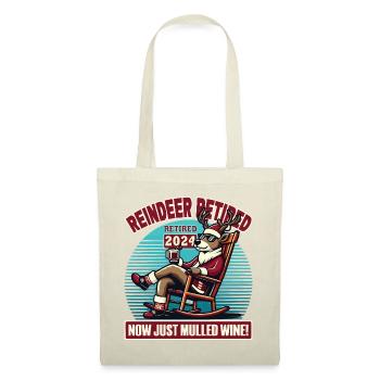 Reindeer Retirement 2024 – Mulled Wine & Winter Fun - Tote Bag - red - Front