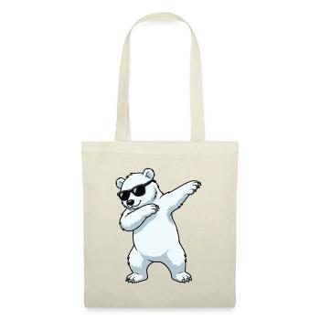 Dab Polar Bear Cartoon - Tote Bag - red - Front