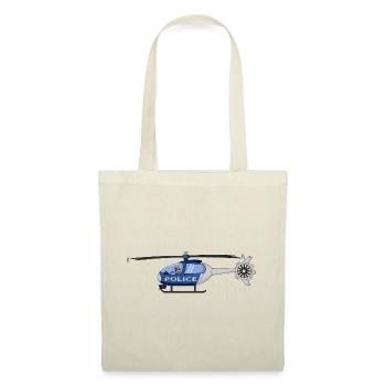 Pilote d’hélicoptère de la police - Sac en tissu - rouge - Devant