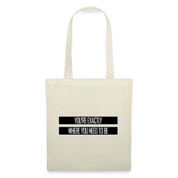 You're Exactly Where You Need To Be Inspiring - Tote Bag - red - Front