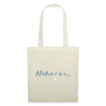 Serene Forest Silhouette Illustration - Tote Bag - red - Front