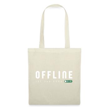 Offline is the new bio - Tote Bag - red - Front