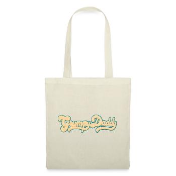 Script rétro de Grumpy Daddy - Couleur « Groovy Baby » - Sac en tissu - rouge - Devant