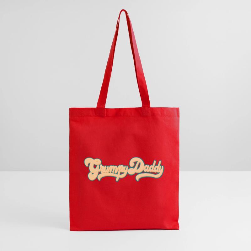 Script rétro de Grumpy Daddy - Couleur « Groovy Baby » Sac en tissu