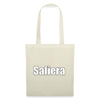 Safiera - (menschlicher Name) - Stoffbeutel - Rot - Vorne