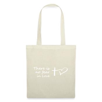 There is no fear in Love - Christian Cross with He - Tote Bag - red - Front