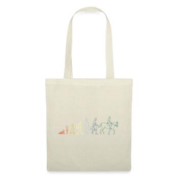 Évolution équestre - Sac en tissu - rouge - Devant