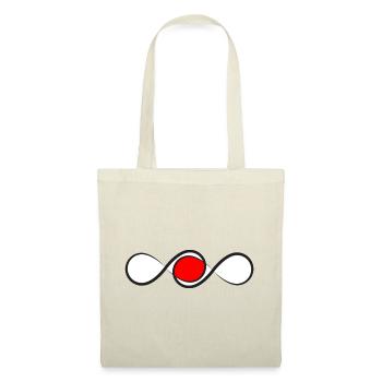 Ligne éternelle avec accent rouge - Sac en tissu - rouge - Devant