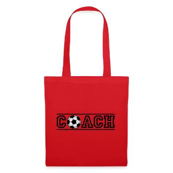 Entraîneur de football - Sac en tissu - rouge - Devant