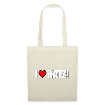I love ratz! - Tote Bag - red - Front