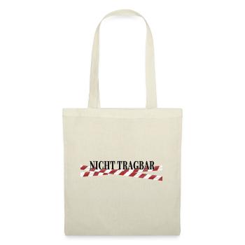 Unwearable – Black Humor Statement Design - Tote Bag - red - Front