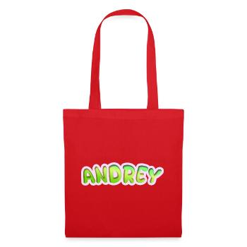 Andrey as a profession - Tote Bag - red - Front