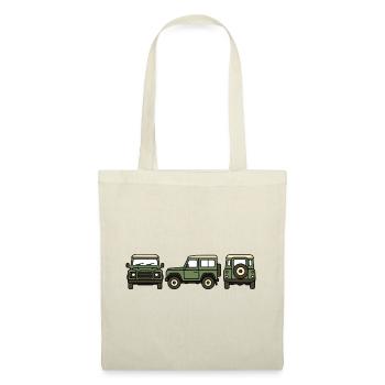 Voiture tout-terrain - Sac en tissu - rouge - Devant