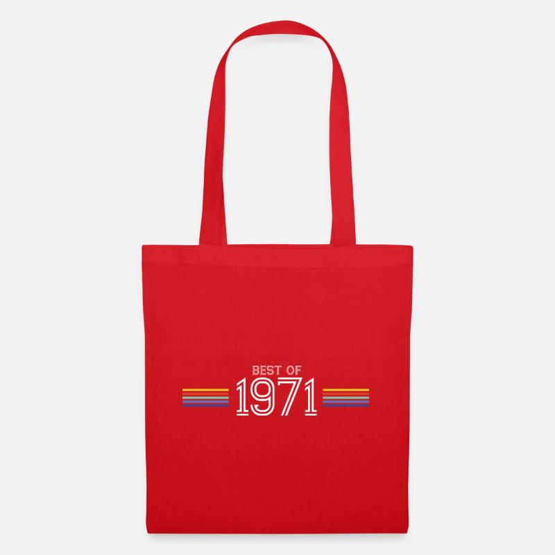 Best Of 1971 T-Shirt Humor-Geschenk - Stoffbeutel - Rot