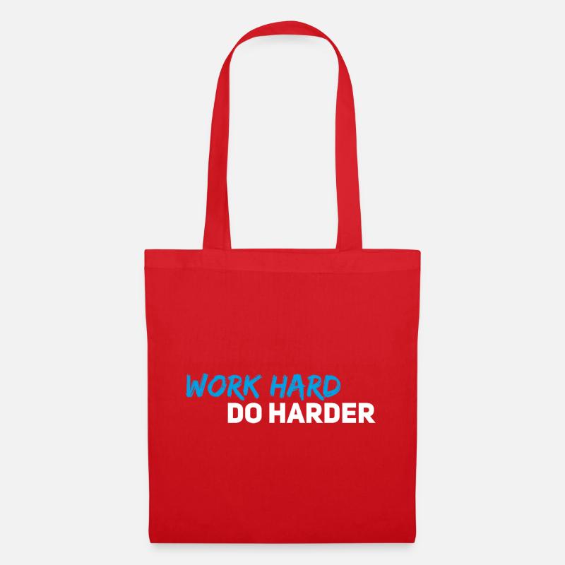 Work hard do harder - Tote Bag - red