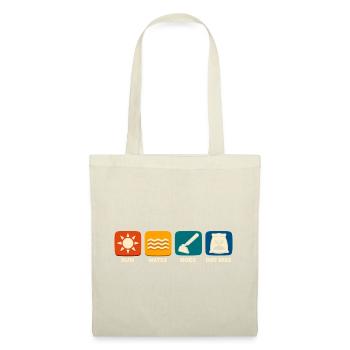 Soleil, Eau, Brossage, Jardinage Amusant - Sac en tissu - rouge - Devant