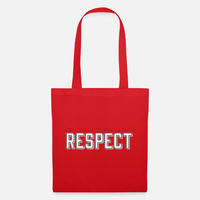 Respekt lettering with 3D effect - Tote Bag - red