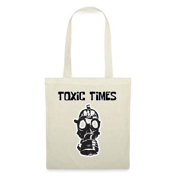 Masque à gaz Temps Toxiques | Conception urbaine de streetwear - Sac en tissu - rouge - Devant