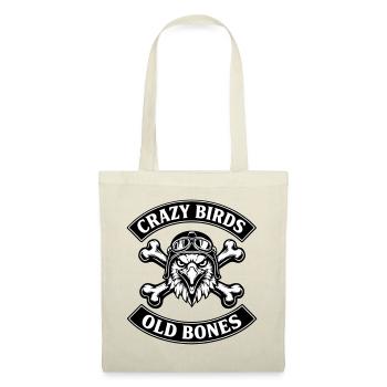 Crazy Birds - Old Bones - Tote Bag - red - Front