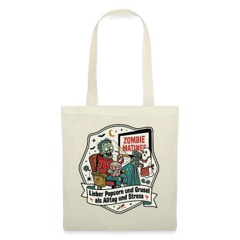 Zombie Cinema Popcorn Everyday Humor - Tote Bag - red - Front