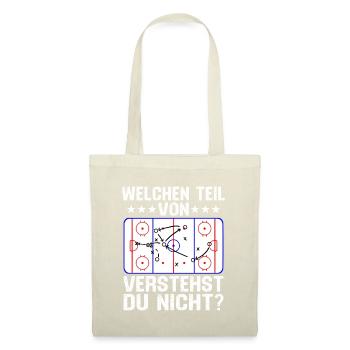 welchen teil von verstehst du nicht eishockey  - Stoffbeutel - Rot - Vorne