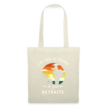J'AI PAS LE TEMPS JE SUIS A LA RETRAITE PHOTO - Sac en tissu - rouge - Devant