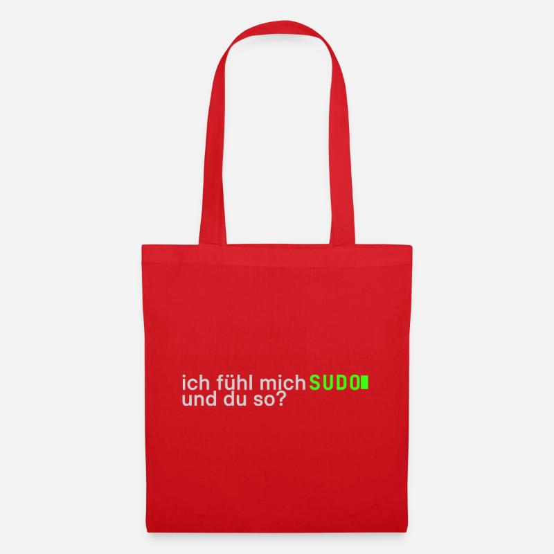 Ich fühl mich SUDO und du so? | Lustig Informatik - Stoffbeutel - Rot
