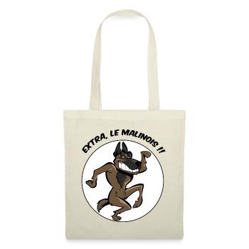 Extra, le malinois ! - Sac en tissu - rouge - Devant