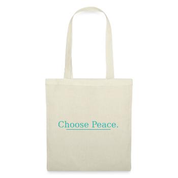 NEW -- Choose Peace – Inspirational Quote Design! - Tote Bag - red - Front