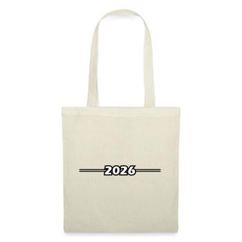 2026 Strich Element - Stoffbeutel - Rot - Vorne