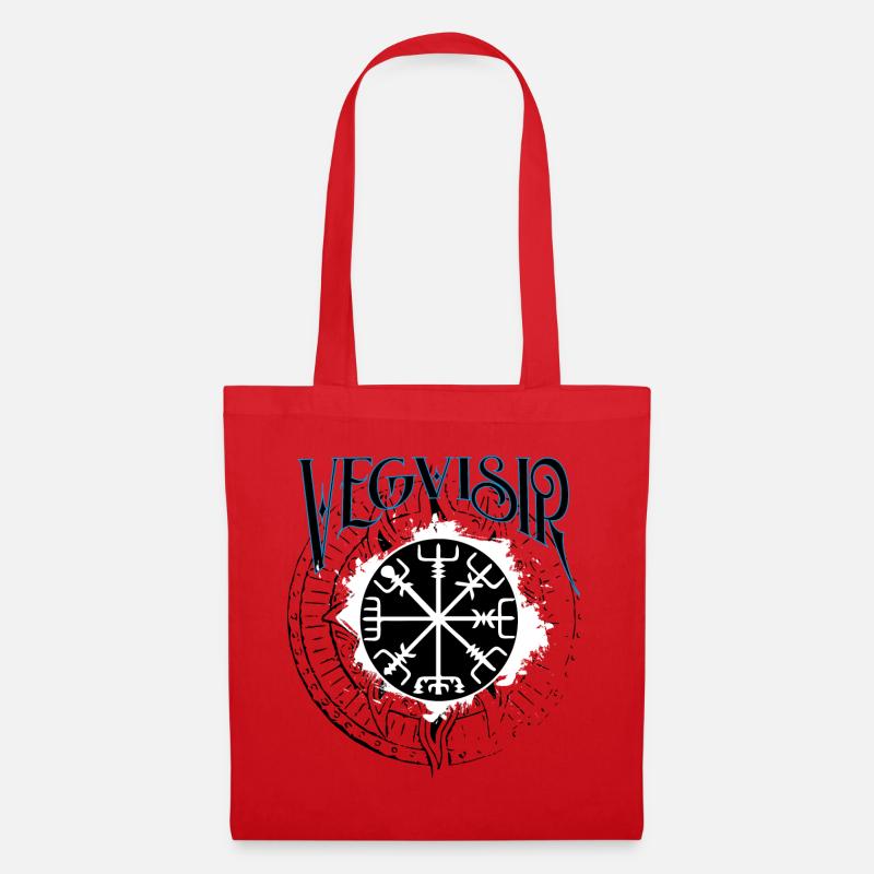 Vikings vegvisir Ragnars Rabe Gross - Stoffbeutel - Rot