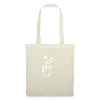 PAIX paix signe de paix - Sac en tissu - rouge - Devant