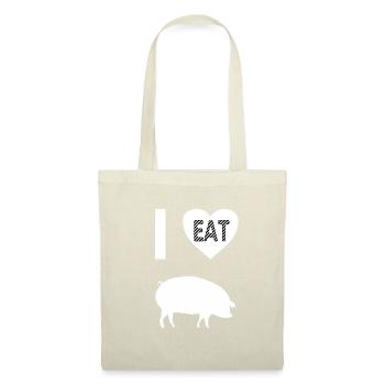 I love pigs - Sac en tissu - rouge - Devant