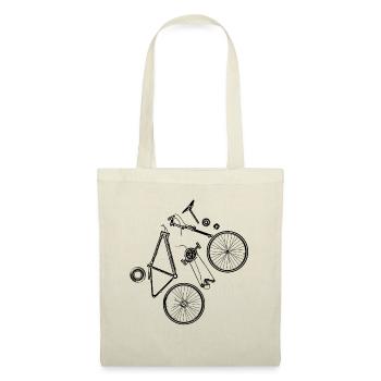 Vélo partage des mécaniques amusantes cadeau de cyclisme - Sac en tissu - rouge - Devant