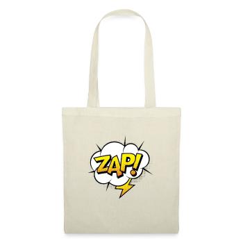 Comic Comicstyle Comic-Strips Superheld Blitz - Stoffbeutel - Rot - Vorne