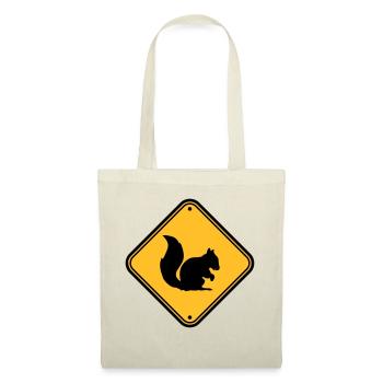panneau d'avertissement bouclier zone de mise en garde - Sac en tissu - rouge - Devant
