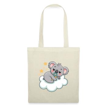 Bébé Koala rêveur sur nuage pastel - Sac en tissu - rouge - Devant
