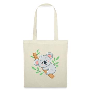 Dreamy Koala on Tropical Branch - Tote Bag - red - Front