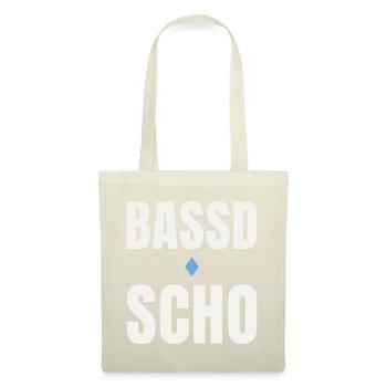 Bassd scho - Symbole folklrique du dialecte bavarois - Sac en tissu - rouge - Devant
