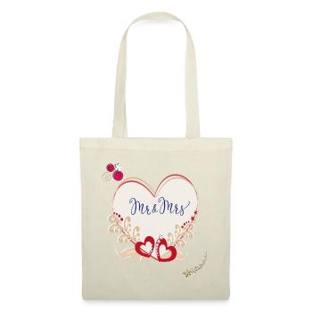 Mariage Marié - Sac en tissu - rouge - Devant