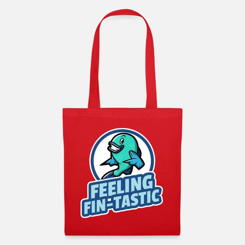 Feeling fin-tastic - Tote Bag - red