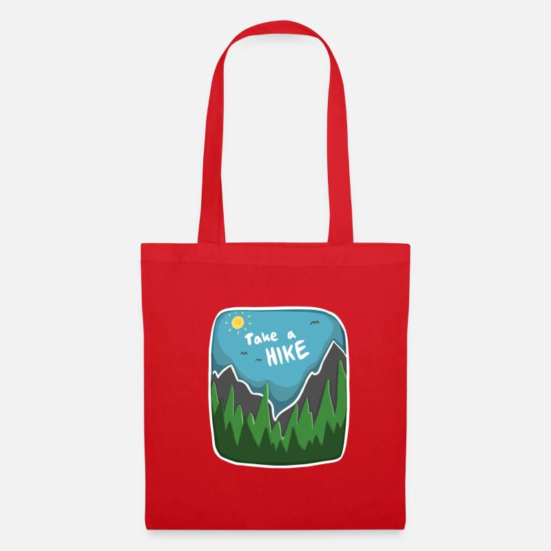 Take a Hike – Adventure & Hiking Design - Stoffbeutel - Rot
