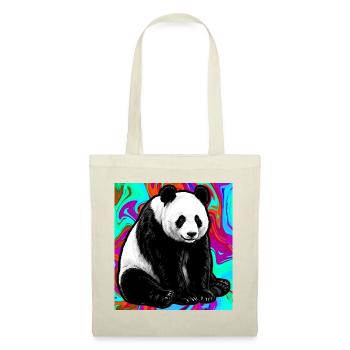 panda - Sac en tissu - rouge - Devant