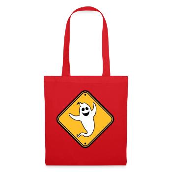 avertissement avertissement attention danger danger bouclier vorsi - Sac en tissu - rouge - Devant