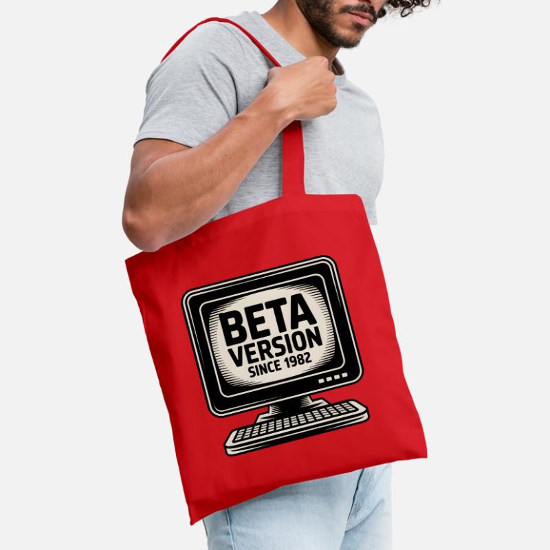 Retro Computer Beta Version Design Tote Bag